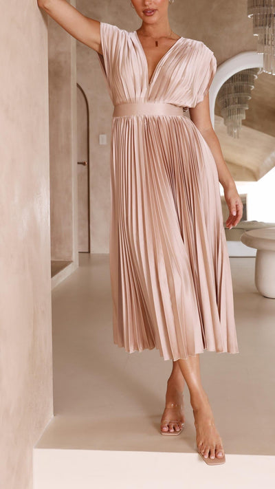 Maria™ | Elegant Pleated Dress