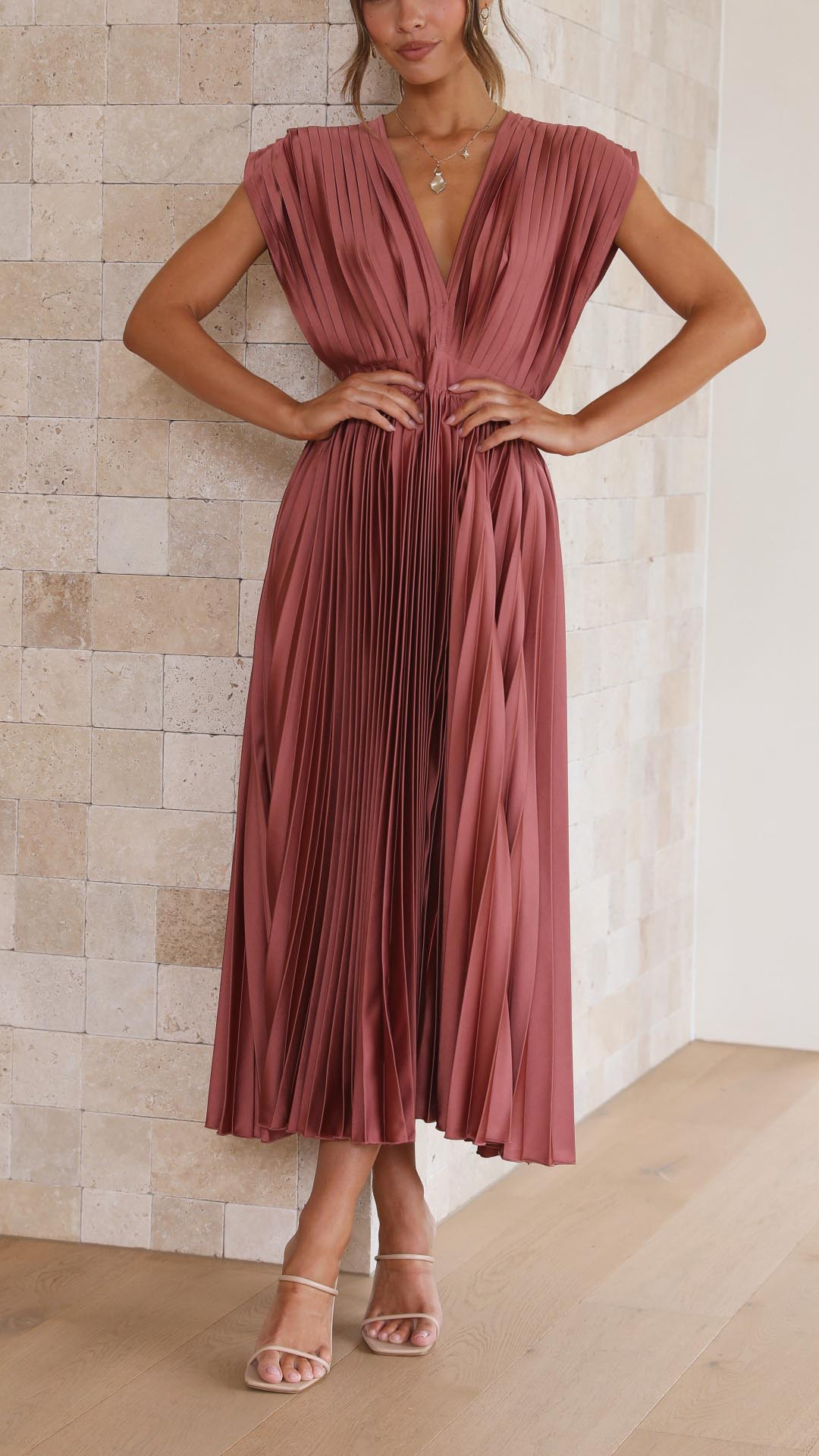 Maria™ | Elegant Pleated Dress