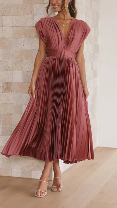 Maria™ | Elegant Pleated Dress