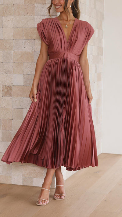 Maria™ | Elegant Pleated Dress