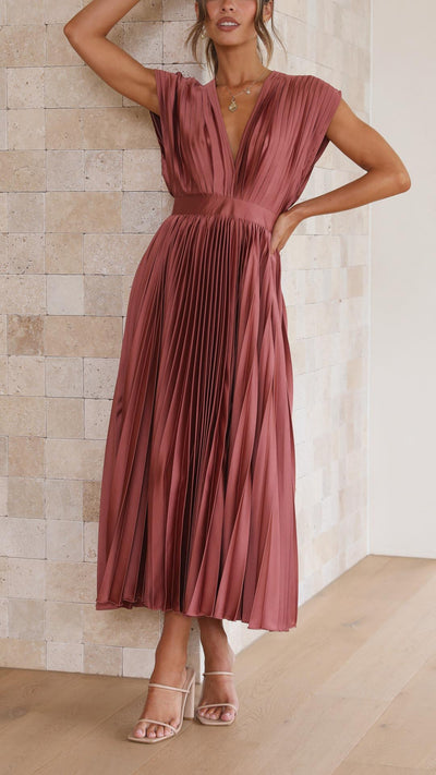 Maria™ | Elegant Pleated Dress