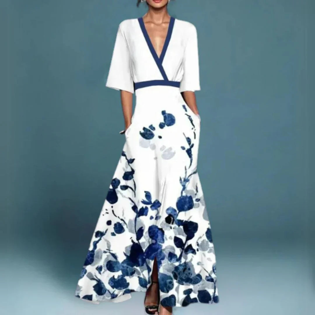 Jamie™ | Elegant Maxi Dress with Floral Pattern