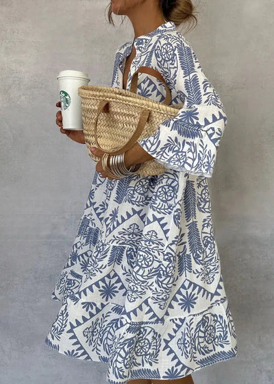 Idalina ColorPop Print Dress