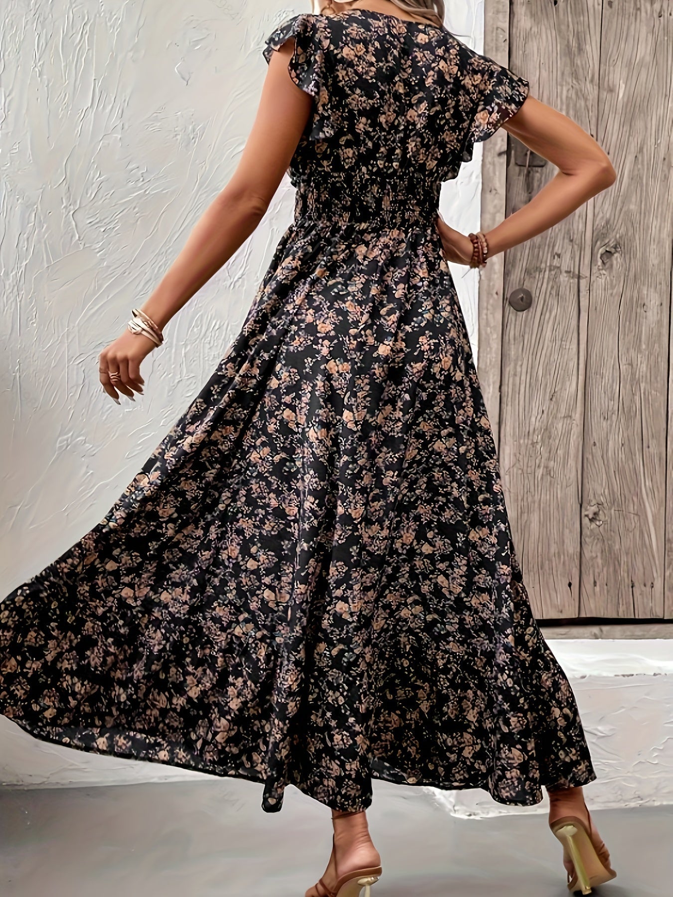 Jessa™ | Floral Print Waist Dress