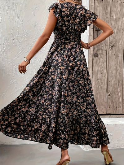 Jessa™ | Floral Print Waist Dress