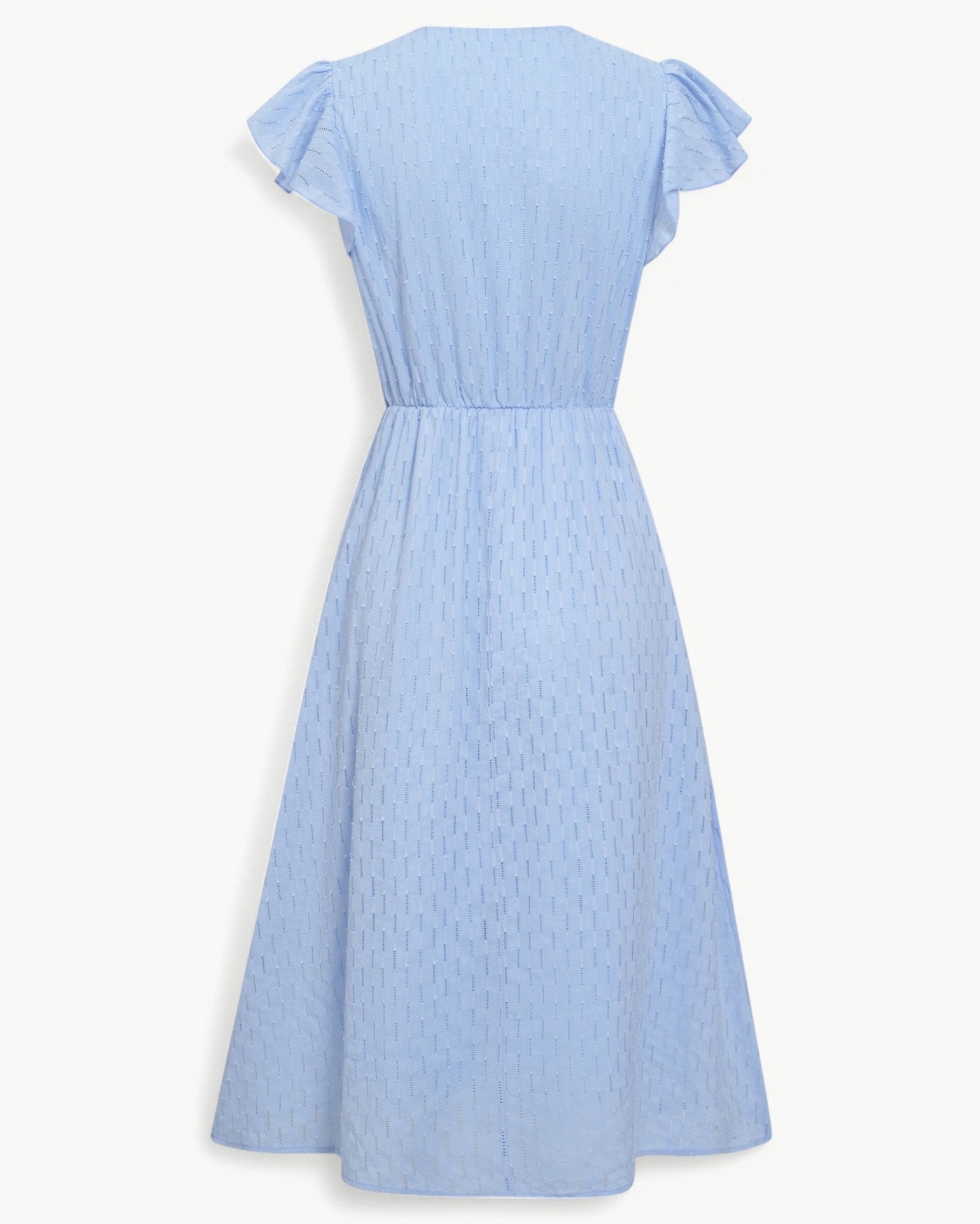Lara™ | Dress with V-neck and Ruffled Sleeves
