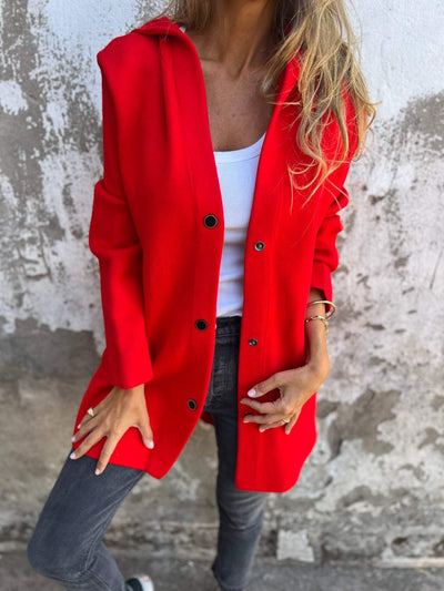 Lisabeth™ | Casual Single-Breasted Blazer with Hood