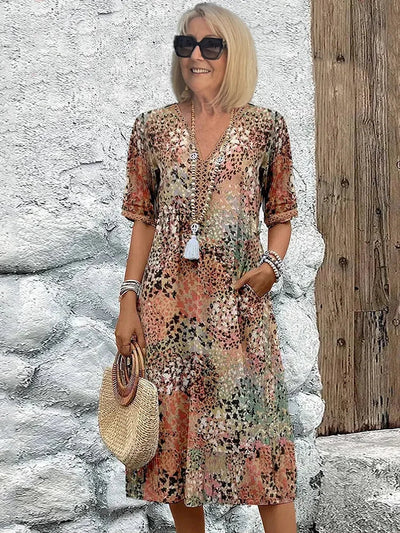 Margot™ | Vibrant Mid Length Dress
