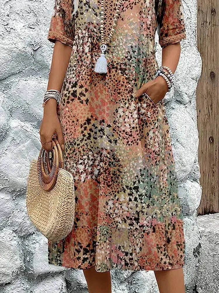 Margot™ | Vibrant Mid Length Dress