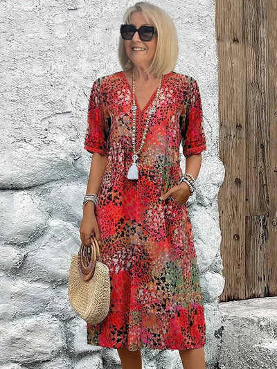 Margot™ | Vibrant Mid Length Dress