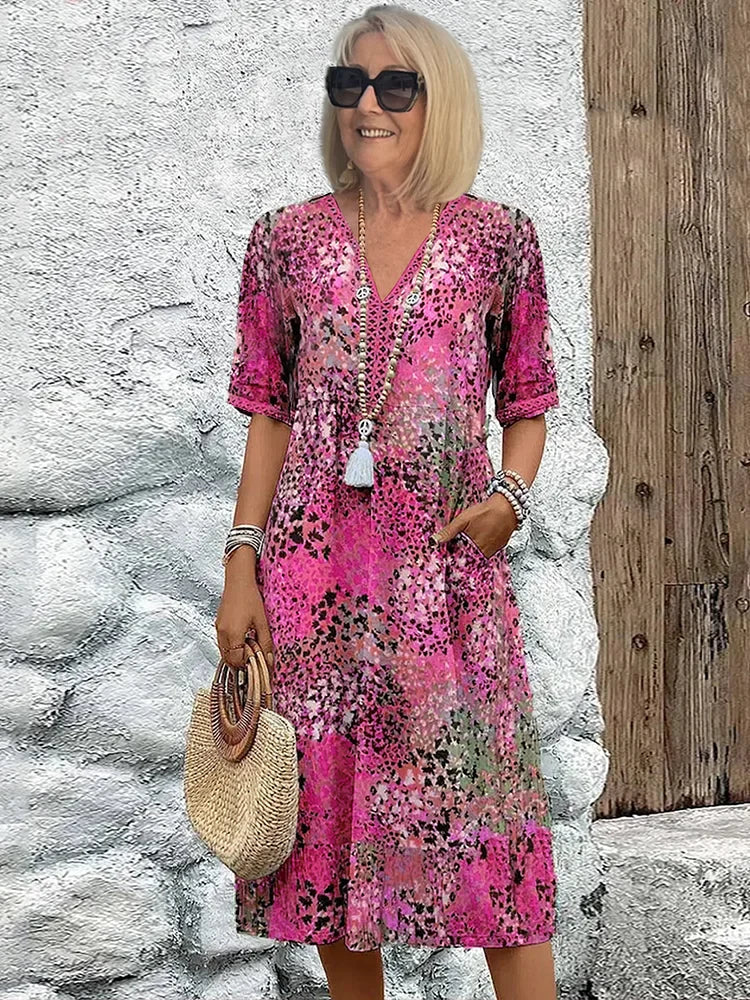 Margot™ | Vibrant Mid Length Dress