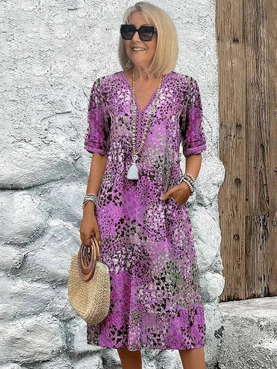 Margot™ | Vibrant Mid Length Dress
