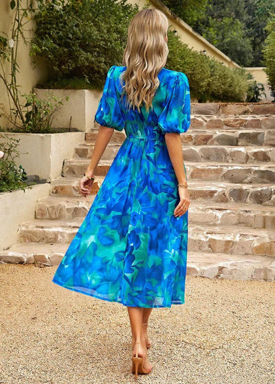 Emma™ | Colorful V-neck Dress