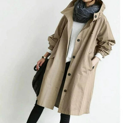Elena™ | Trench Coat with Hood