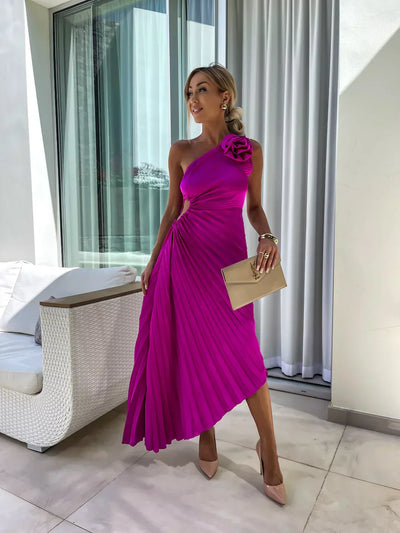 Lizbeth - Dress with Flower Shoulders