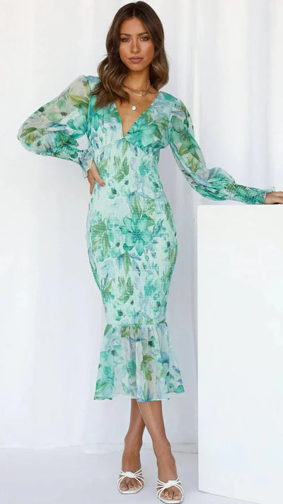 Miley - Dress with Floral Pattern