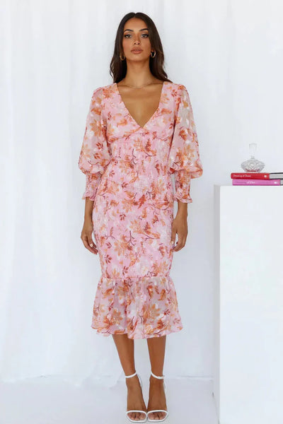 Miley - Dress with Floral Pattern