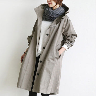 Elena™ | Trench Coat with Hood