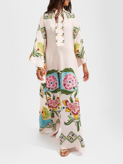 Eileen™ | Floral Long Sleeve Maxi Dress
