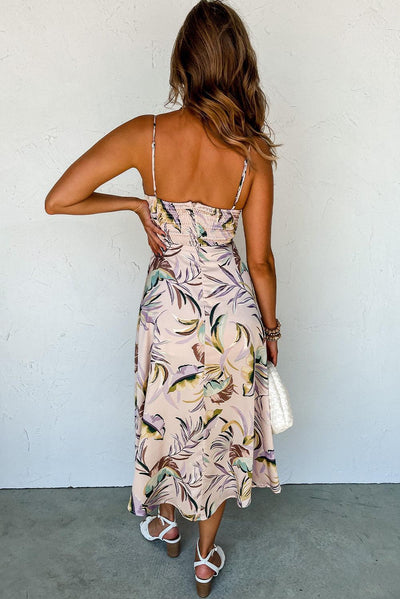 Lana™ | Tropical Dress with Leaf Print