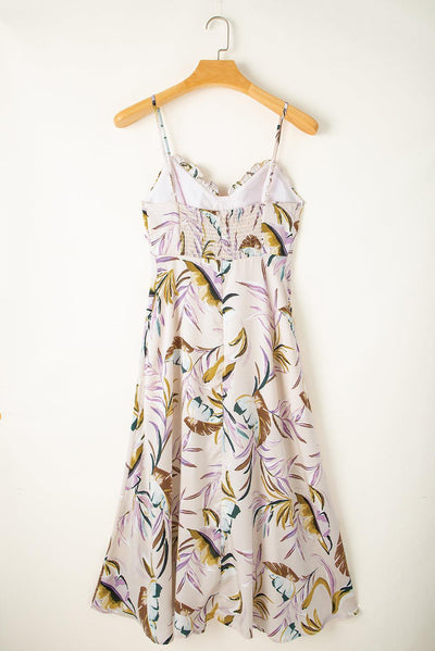 Lana™ | Tropical Dress with Leaf Print