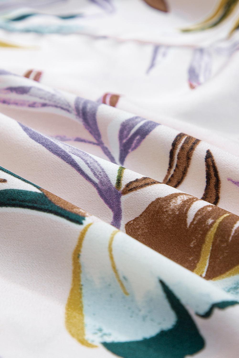 Lana™ | Tropical Dress with Leaf Print