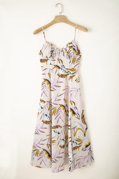 Lana™ | Tropical Dress with Leaf Print