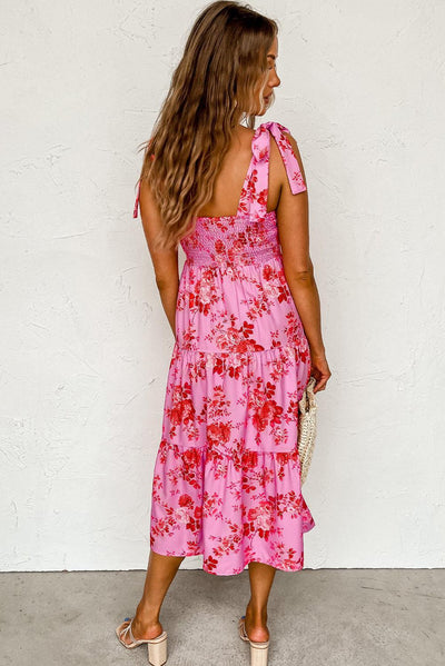 Léa™ | Sleeveless Dress with Ties and Layers
