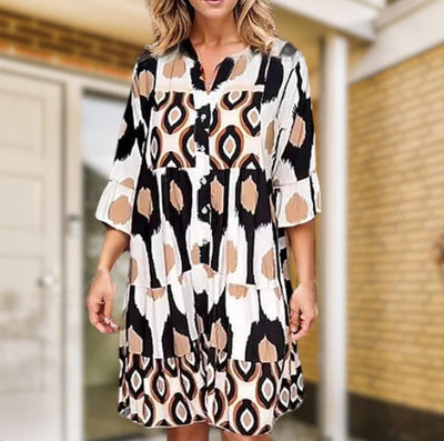 Margaretha™ | Boho Dress with Buttons
