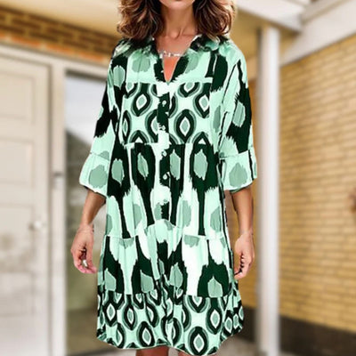 Margaretha™ | Boho Dress with Buttons