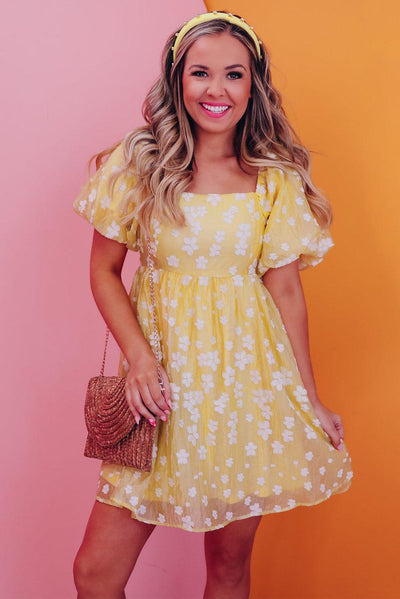 Lotte™ | Boho Mini Dress with Puff Sleeves
