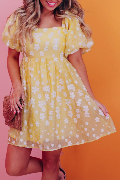 Lotte™ | Boho Mini Dress with Puff Sleeves