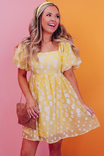Lotte™ | Boho Mini Dress with Puff Sleeves