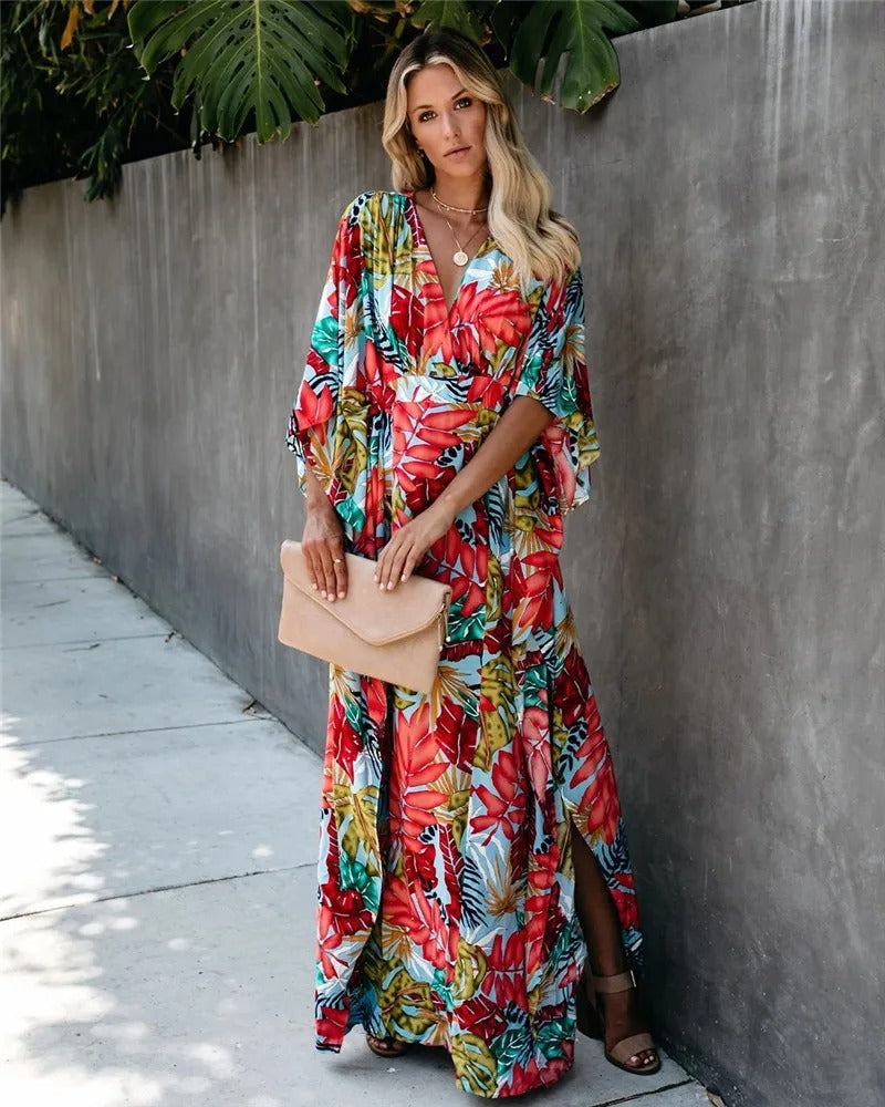 Christine™ | Summer Loose Kimono Maxi Dress