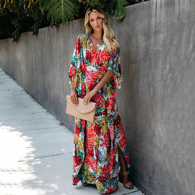 Christine™ | Summer Loose Kimono Maxi Dress