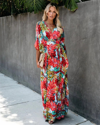 Christine™ | Summer Loose Kimono Maxi Dress
