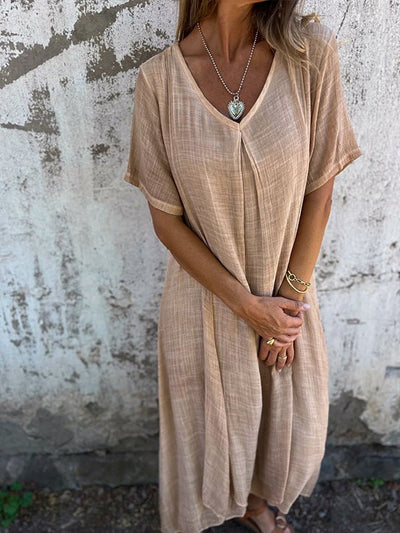 Charlotte™ | Cotton Linen Dress