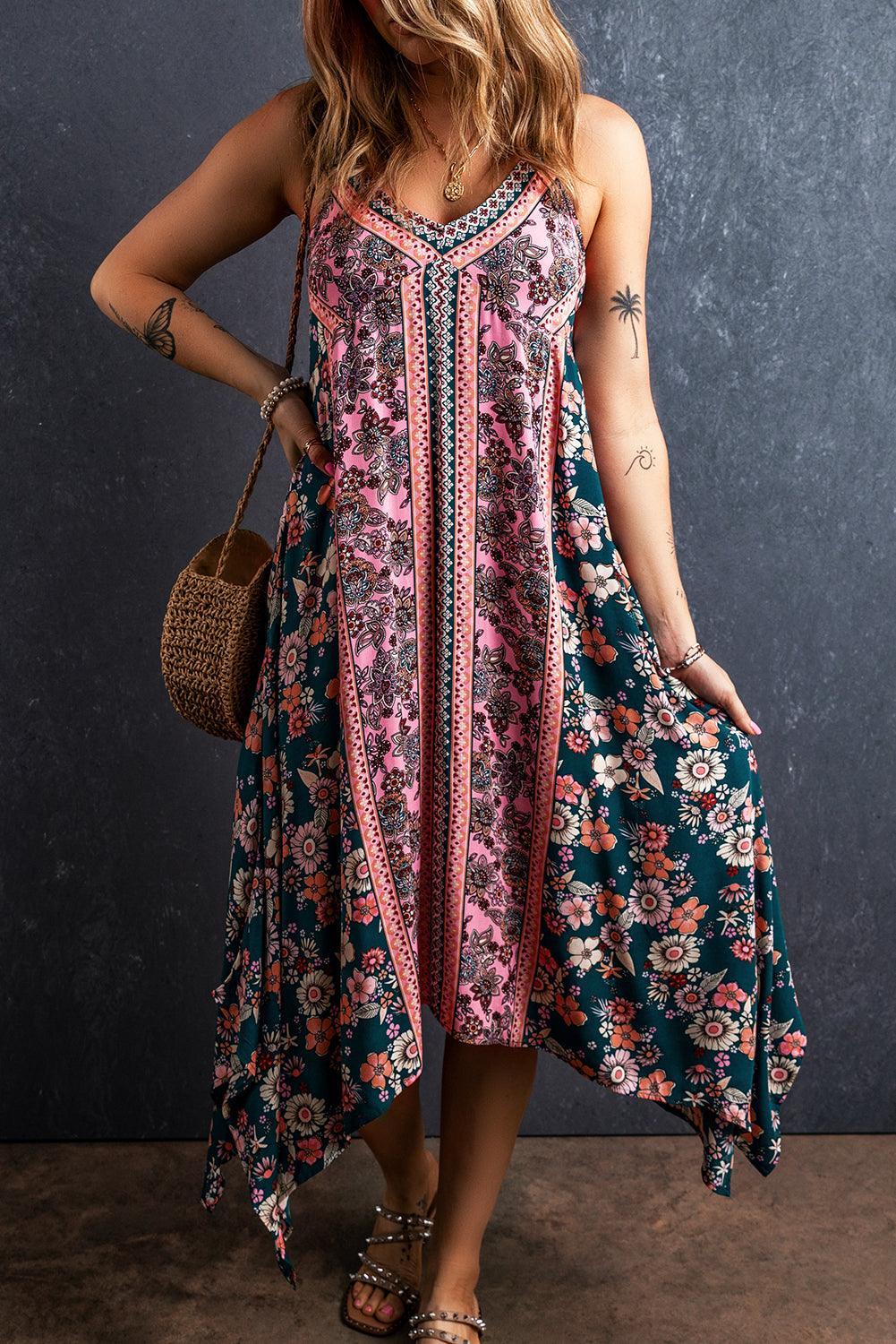 Mila™ | Bohemian Dress with Patchwork Print