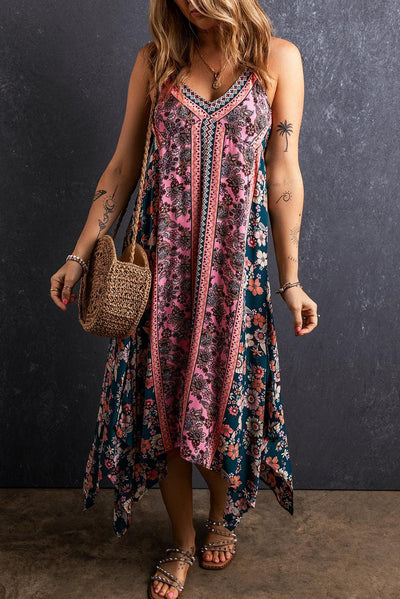 Mila™ | Bohemian Dress with Patchwork Print