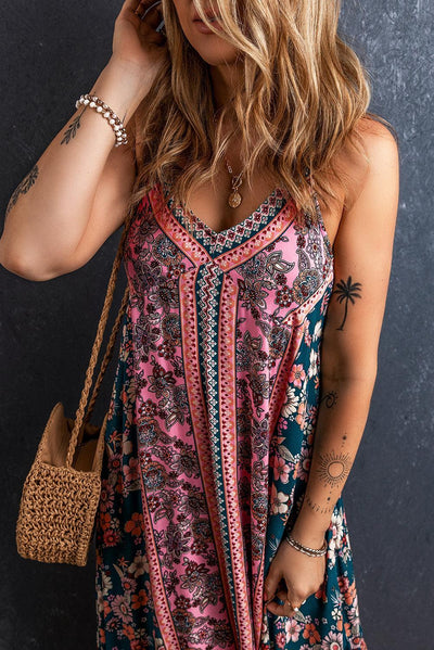 Mila™ | Bohemian Dress with Patchwork Print