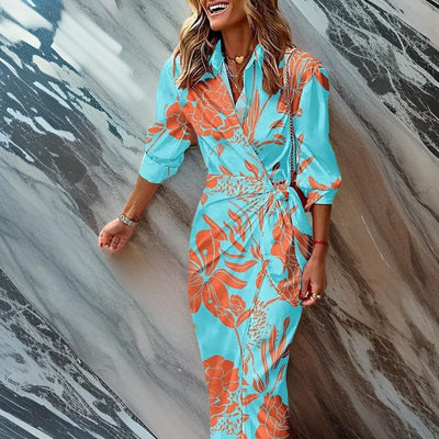 Amira™ | Wrap Print Dress