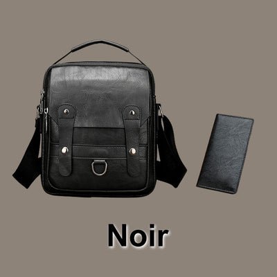 Jeep™ | Leather Crossbody Bag for Men with Wallet