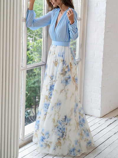 Tess™ | Long Dress with Floral Print