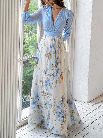 Tess™ | Long Dress with Floral Print