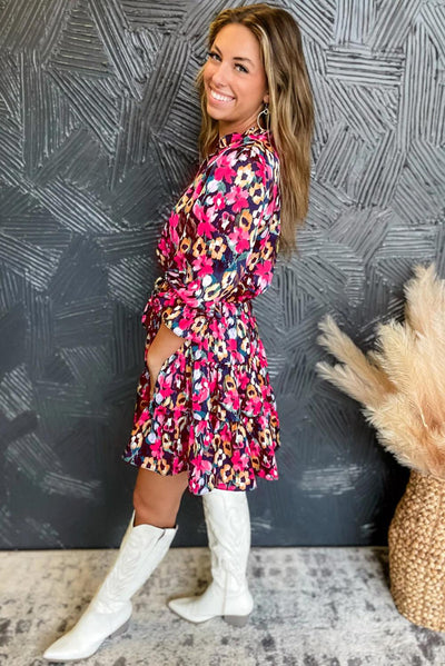 Yara™ | Layered Dress with Flowers and Ruffles