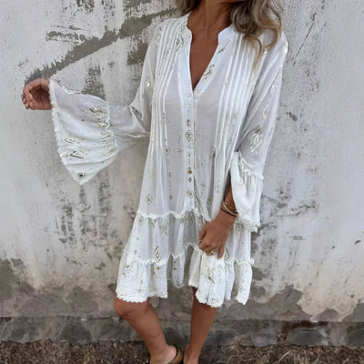 Mara ™ | Trendy Long Sleeve Mini Dress