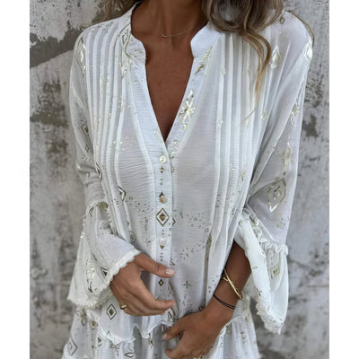 Mara ™ | Trendy Long Sleeve Mini Dress