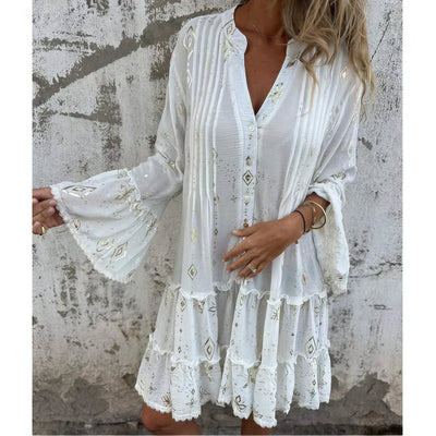 Mara ™ | Trendy Long Sleeve Mini Dress